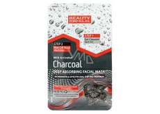 Beauty Formulas Charcoal Aktivní černé uhlí pleťová maska 13 g