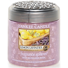 Yankee Candle Lemon Lavender - Levandule Spheres voňavé perly neutralizují pachy a osvěží malé prostory 170 g