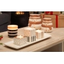 Yankee Candle Jackson Frost svícen s puntíky na čajovou svíčku 5 x 5 x 4 cm