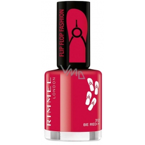 Rimmel London 60 Seconds Flip Flop lak na nehty 312 Be Red-y 8 ml