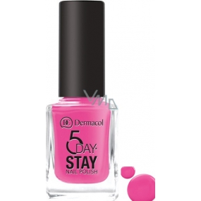 Dermacol 5 Day Stay Dlouhotrvající lak na nehty 35 Pink Ride 11 ml