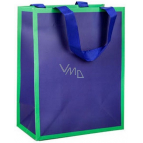 Ditipo Dárková papírová taška 17,8 x 22,9 x 9,9 cm Chic modro - zelená