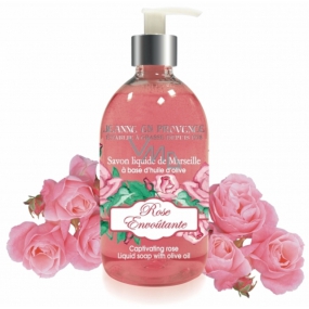 Jeanne en Provence Rose Envoutante - Podmanivá růže tekuté mýdlo na ruce dávkovač 500 ml