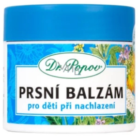 Dr. Popov Prsní balzám pro děti při dýchacích potížích a kašli a podporují uvolnění dýchacích cest 50 ml