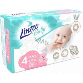 Linteo Baby Premium 4 Maxi 8 - 15 kg jednorázové plenky 50 kusů