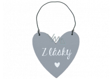 Nekupto Cedulka srdce Z lásky 6,5 x 6,5 x 0,5 cm