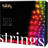 Twinkly Strings Multi Color chytré žárovky 100 kusů na stromeček ovládané prostřednictvím aplikace barevné 8 m