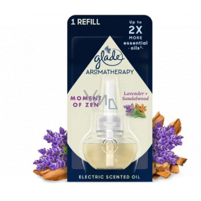 Glade Aromatherapy Electric Scented Oil Moment of Zen Lavender + Sandalwood tekutá náplň do elektrického osvěžovače vzduchu 20 ml