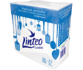 Linteo Classic bílé papírové ubrousky 1 vrstvé 33 x 33 cm 100 kusů