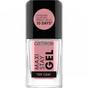 Catrice Maxi Stay Gel Top Coat gelový krycí lak na nehty 10,5 ml