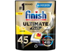 Finish Powerball Ultimate Plus Lemon All in 1 kapsle do myčky na nádobí 45 kusů