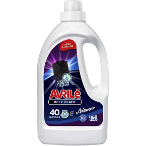 Avrilé Deep Black prací gel na černé prádlo, 40 praní 1,5 l Avrilé Deep Black prací gel na černé prádlo, 40 praní 1,5 l