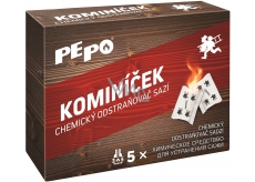 Pe-Po Kominíček chemický odstraňovač sazí z komínů a kouřovodů 5 kusů x 14 g