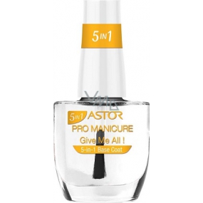 Astor Pro Manicure 5v1 Base Coat podkladová péče na nehty 001 Give Me All! 12 ml