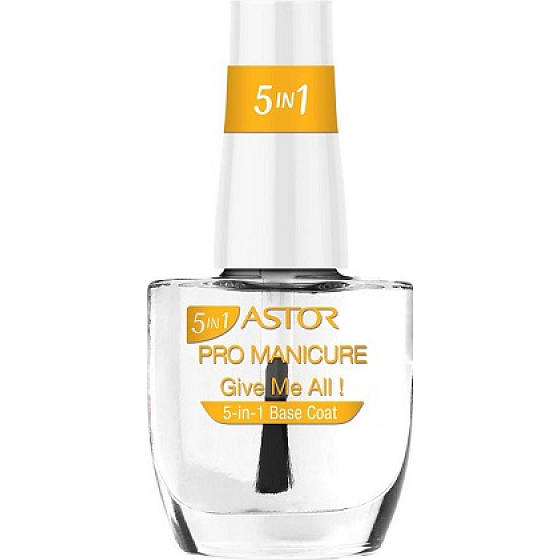 Astor Pro Manicure 5v1 Base Coat podkladová péče na nehty 001 Give Me All! 12 ml