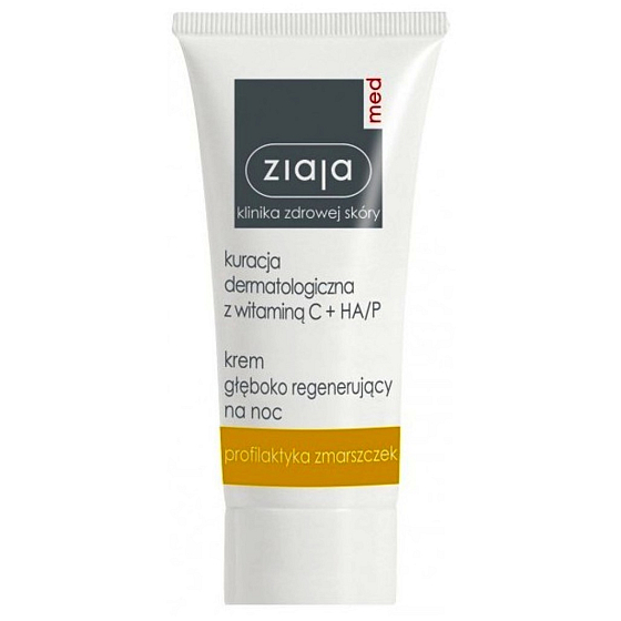 Ziaja Med Dermatitis Vitamin C & Hyaluronic regenerační noční krém 50 ml