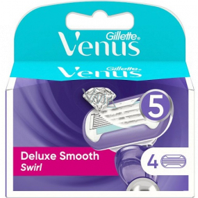 Gillette Venus Deluxe Smooth Swirl náhradní hlavice 4 kusy, pro ženy