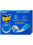 Raid elektrický odpařovač a polštářky proti komárům 1 odpařovač + 10 polštářků