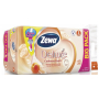 Zewa Deluxe Aqua Tube Cashmere Peach parfémovaný toaletní papír 3 vrstvý 150 útržků 16 kusů, rolička, kterou můžete spláchnout