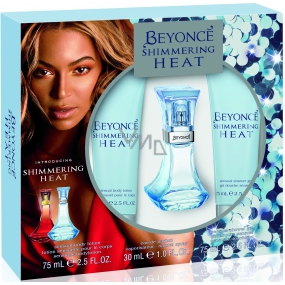 Beyoncé Shimmering Heat parfémovaná voda pro ženy 30 ml + sprchový gel 75 ml + tělové mléko 75 ml, kosmetická sada