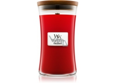 WoodWick Pomegranate - Granátové jablko vonná svíčka s dřevěným knotem a víčkem sklo velká 609,5 g