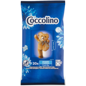 Coccolino Fantastic Freshness Fresh Sky vonné ubrousky do sušičky 20 kusů