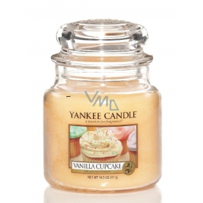 Yankee Candle Vanilla Cupcake - Vanilkový košíček vonná svíčka Classic střední sklo 411 g