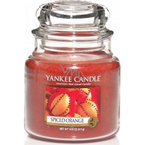 Yankee Candle Spiced Orange - Pomeranč se špetkou koření vonná svíčka Classic střední sklo 411 g