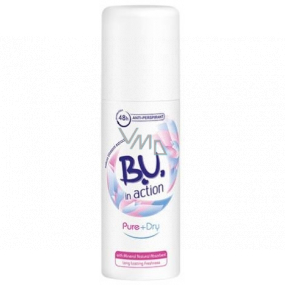 B.U. In Action Pure + Dry antiperspirant deodorant sprej pro ženy mini 50 ml