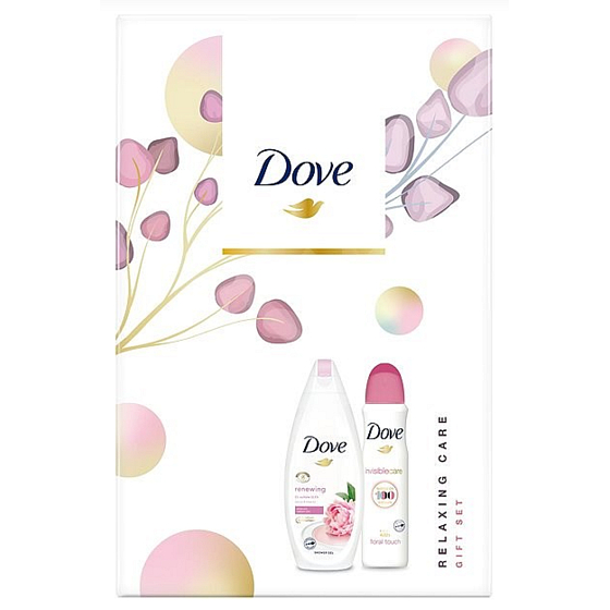 Dove Nourishing Secrets Obnovující Ritual Pivoňka sprchový gel 250 ml + antiperspirant deodorant sprej 150 ml kosmetická sada