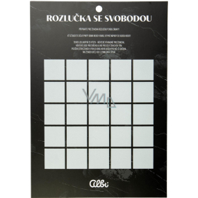 Albi Rozlučka se svobodou stírací los Ženich 30 x 21 cm