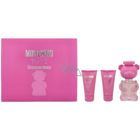 Moschino Toy 2 Bubble Gum toaletní voda 50 ml + tělové mléko 50 ml + sprchový gel 50 ml, dárková sada pro ženy