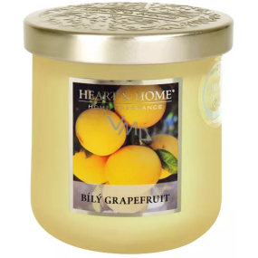 Heart & Home Bílý grapefruit sojová vonná svíčka střední hoří až 30 hodin 110 g