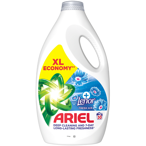 Ariel Plus Fresh Air prací gel univerzální, 50 dávek, 2,25 litru