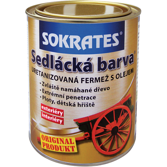 Sokrates sedlácká barva na dřevo, 0120 kamenná šedá, 700 g
