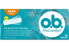 o.b. ProComfort Super with Dynamic Fit tampony 16 kusů