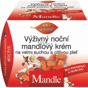 Bione Cosmetics Mandle výživný noční mandlový krém velmi suchá a citlivá pleť 51 ml