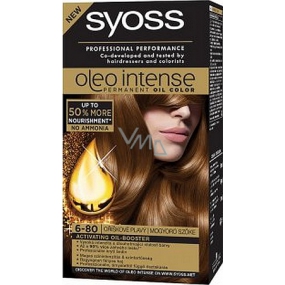 Syoss Oleo Intense Color barva na vlasy bez amoniaku 6-80 Oříškově plavý