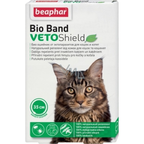 Beaphar Bio Band Veto Shield Přírodní repelentní obojek pro kočky a koťata 35 cm