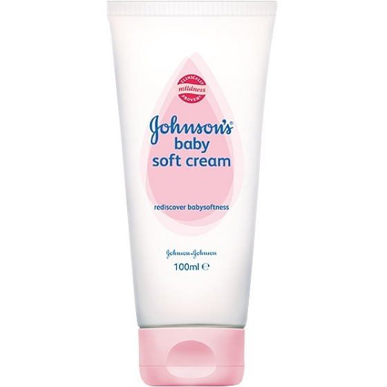 Johnsons Baby Soft Cream jemný zvláčňující krém pro děti 100 ml