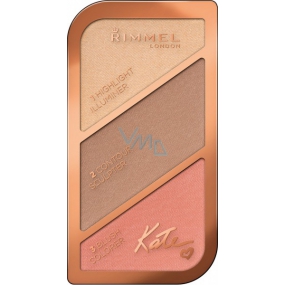 Rimmel London Kate Sculpting Palette konturovací paleta 002 Coral Glow 18,5 g