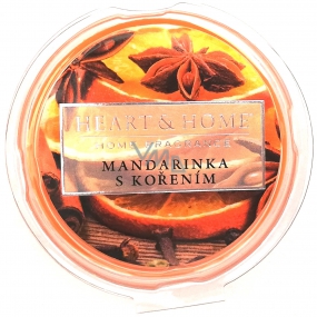 Heart & Home Mandarinka s kořením Sojový přírodní vonný vosk 26 g