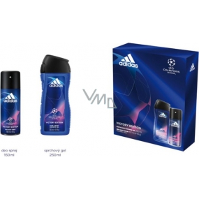 Adidas UEFA Champions League Victory Edition deodorant sprej pro muže 150 ml + sprchový gel 250 ml, kosmetická sada