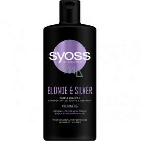 Syoss Blonde & Silver šampon pro melírované, blond a šedivé vlasy 440 ml