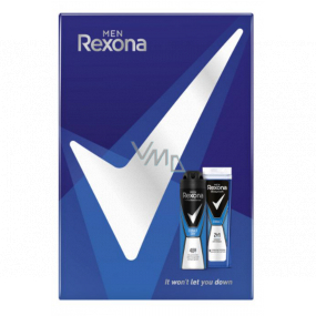 Rexona Men Cobalt antiperspirant deodorant sprej 150 ml + sprchový gel 250 ml, kosmetická sada pro muže