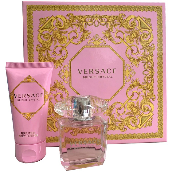 Versace Bright Crystal toaletní voda pro ženy 30 ml + tělové mléko 50 ml, dárková sada pro ženy