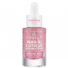 Essence Nail & Cuticle Serum Scrub peelingové sérum na nehty a nehtovou kůžičku 8 ml
