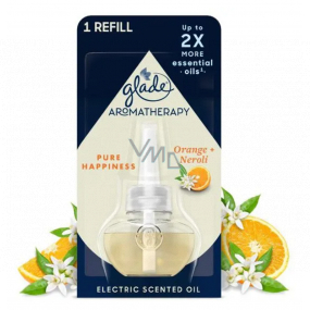 Glade Aromatherapy Electric Scented Oil Pure Happiness Orange + Neroli tekutá náplň do elektrického osvěžovače vzduchu 20 ml