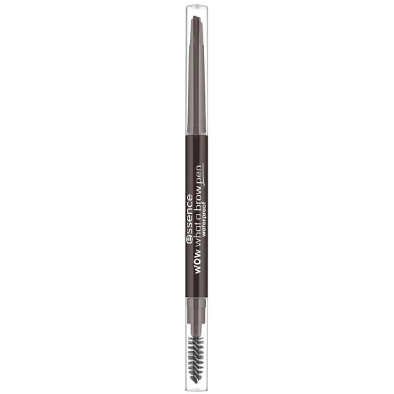 Essence Wow What a Brow voděodolná tužka na obočí s kartáčkem 04 Black-Brown 0,2 g