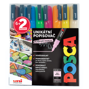 Posca Univerzální sada akrylátových popisovačů 0,9 - 1,3 mm Summer Letní barvy 8 kusů PC-3M